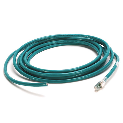 Rockwell Automation Cat5e Straight RJ45 to Straight RJ45 Ethernet Cable, Unshielded Twisted Pair (UTP), Green, 2m