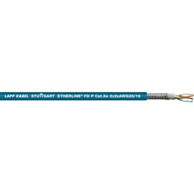 Lapp Cat5e Ethernet Cable, Tinned Copper Braid, Green, 100m