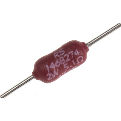 RS PRO 5.1Ω Wire Wound Resistor 2W ±5%