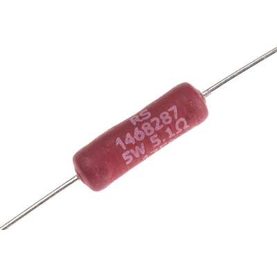 RS PRO 5.1Ω Wire Wound Resistor 5W ±5%