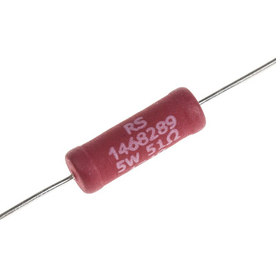 RS PRO 51Ω Wire Wound Resistor 5W ±5%