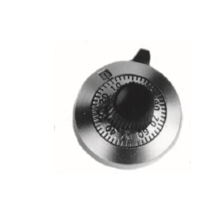 Vishay 25.4mm Potentiometer Knob for 6.35mm Shaft Splined, 11A31B10