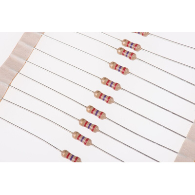 TE Connectivity 2.7kΩ Carbon Film Resistor 0.33W ±5% CFR25J2K7