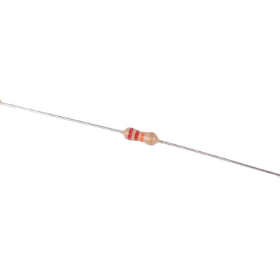 TE Connectivity 22kΩ Carbon Film Resistor 0.33W ±5% CFR25J22K