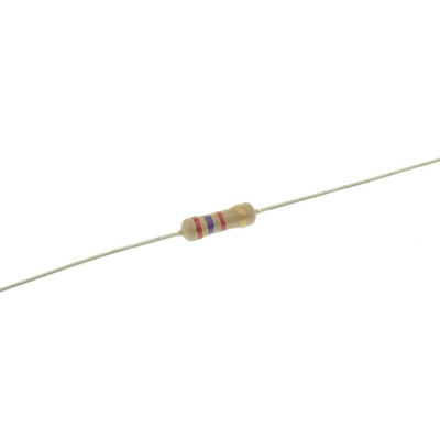TE Connectivity 2.7kΩ Carbon Film Resistor 0.5W ±5% CFR50J2K7