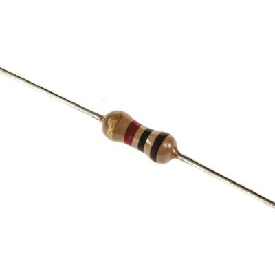 TE Connectivity 1kΩ Carbon Film Resistor 0.33W ±5% CFR25J1K0