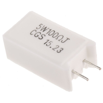 TE Connectivity 100Ω Wire Wound Resistor 5W ±5% SQMW5100RJ