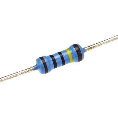 Vishay MBB0207 Series Axial Thin Film Fixed Resistor 1MΩ ±1% 0.6W ±50ppm/°C