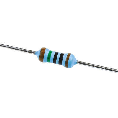Vishay MBB0207 Series Axial Thin Film Fixed Resistor 10MΩ ±1% 0.6W ±50ppm/°C