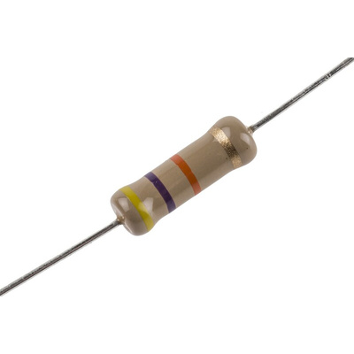 TE Connectivity 47kΩ Carbon Film Resistor 2W ±5% CFR200J47K