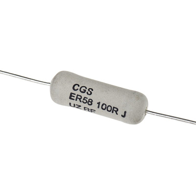 TE Connectivity 100Ω Wire Wound Resistor 7W ±5% ER58100RJT