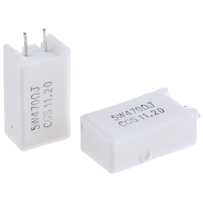 TE Connectivity 470Ω Metal Oxide Resistor 5W ±5% SQMR5470RJ