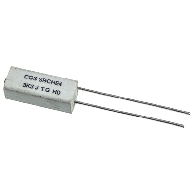 TE Connectivity 3.3kΩ Wire Wound Resistor 4W ±5% SBCHE43K3J
