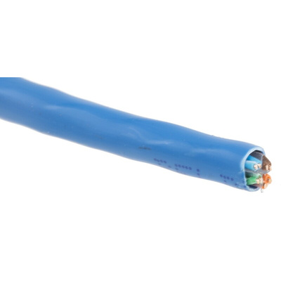 Belden Cat6 Ethernet Cable, U/UTP, Blue LSZH Sheath, 100m, Low Smoke Zero Halogen (LSZH)