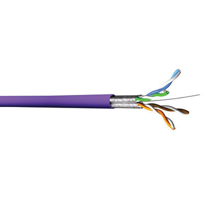 CAE Cat6a Ethernet Cable, U/FTP, Purple LSZH Sheath, 100m, Low Smoke Zero Halogen (LSZH)
