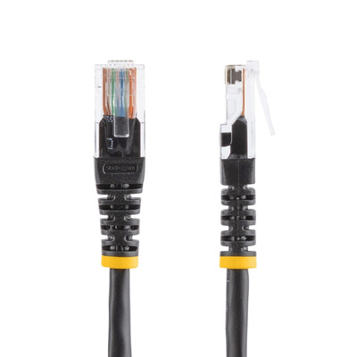 Startech Cat5e Male RJ45 to Male RJ45 Ethernet Cable, U/UTP, Black PVC Sheath, 15m, CMG Rated