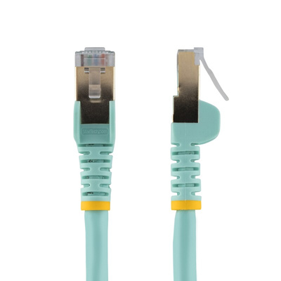 Startech Cat6a Male RJ45 to Male RJ45 Ethernet Cable, STP, Light Blue PVC Sheath, 2m, CMG Rated