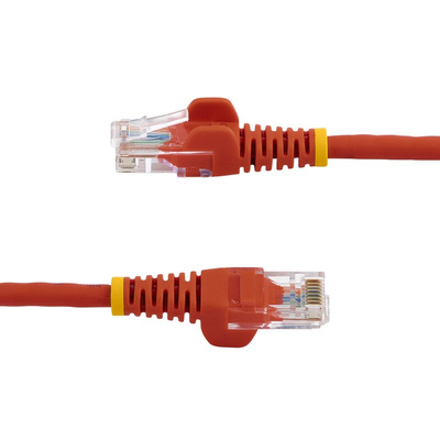 Startech Cat5e Male RJ45 to Male RJ45 Ethernet Cable, U/UTP, Red PVC Sheath, 5m, CM Rated
