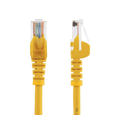 StarTech.com Cat5e Male RJ45 to Male RJ45 Ethernet Cable, U/UTP, Yellow PVC Sheath, 7m, CM Rated
