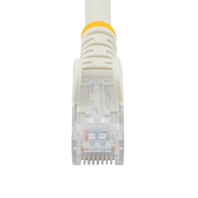 StarTech.com Cat6 Male RJ45 to Male RJ45 Ethernet Cable, U/UTP, White PVC Sheath, 1m, CMG Rated