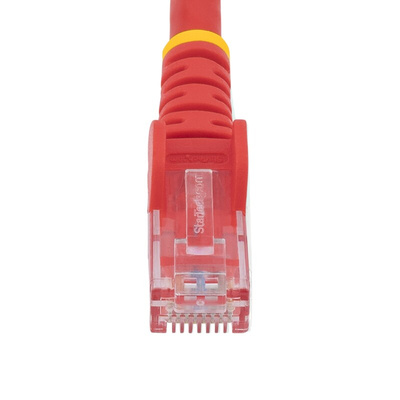 Startech Cat6 Male RJ45 to Male RJ45 Ethernet Cable, U/UTP, Red PVC Sheath, 3m, CMG Rated