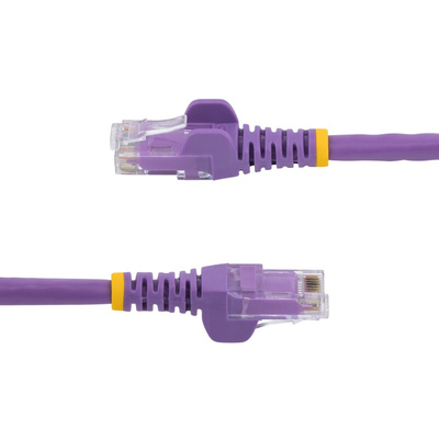 Startech Cat6 Male RJ45 to Male RJ45 Ethernet Cable, U/UTP, Purple PVC Sheath, 3m, CMG Rated