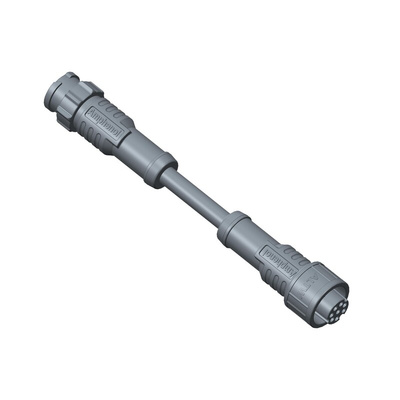 Amphenol Male X-Lok A Size to Male RJ45 Ethernet Cable, 2m