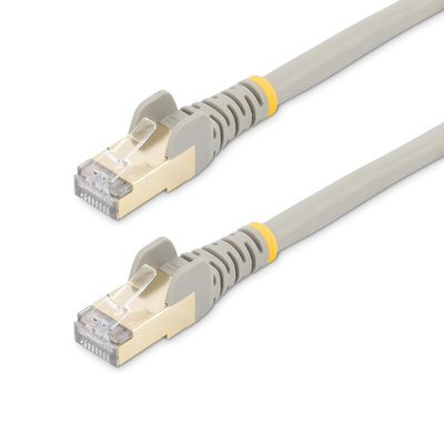 StarTech.com Cat6a Straight Male RJ45 to Straight Male RJ45 Ethernet Cable, STP, Grey, 7.5m, CMG Rated