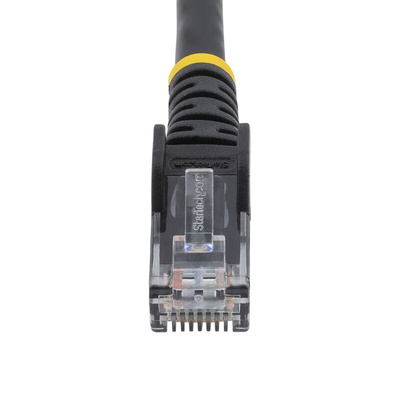 StarTech.com Cat6 Straight Male RJ45 to Straight Male RJ45 Ethernet Cable, U/UTP, Black LSZH Sheath, 2m, Low Smoke Zero