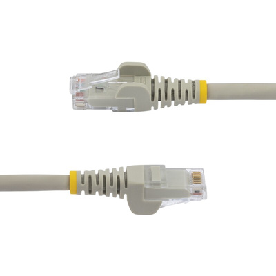 StarTech.com Cat6 Straight Male RJ45 to Straight Male RJ45 Ethernet Cable, U/UTP, Grey LSZH Sheath, 5m, Low Smoke Zero