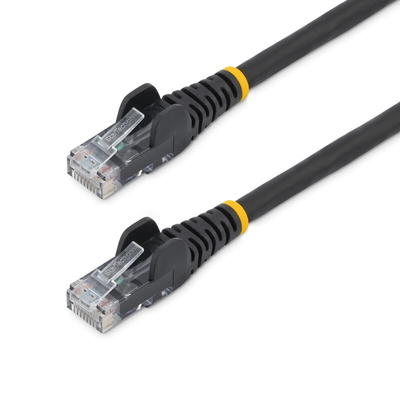 StarTech.com Cat6 Straight Male RJ45 to Straight Male RJ45 Ethernet Cable, U/UTP, Black LSZH Sheath, 15m
