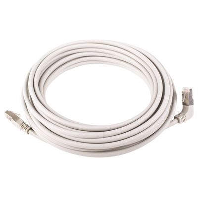 CAE Cat6a Male RJ45 to RJ45 Ethernet Cable, S/FTP, Grey, 10m