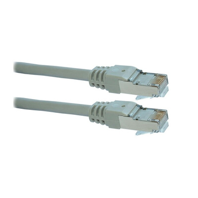 Decelect Cat6a RJ45 to RJ45 Ethernet Cable, Shielded PVC, White, 10m