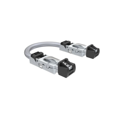 Amphenol Communications Solutions Cat6a Straight Male RJ45 to Straight Male RJ45 Ethernet Cable, Black Thermoplastic