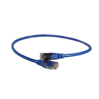 Legrand Cat6 Straight RJ45 to Straight RJ45 Ethernet Cable, F/UTP, Blue PVC Sheath, 500mm