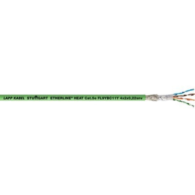 Lapp Cat5e Ethernet Cable, Tinned Copper Braid, Green, 100m