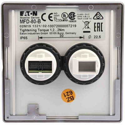 Eaton MFD Series Backlit LCD HMI Panel, 86.5 x 86.5 x 21.5 mm