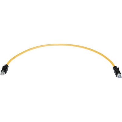 HARTING Cat6 Straight Male RJ45 to Straight Male RJ45 Ethernet Cable, U/FTP, Green PVC Sheath, 10m