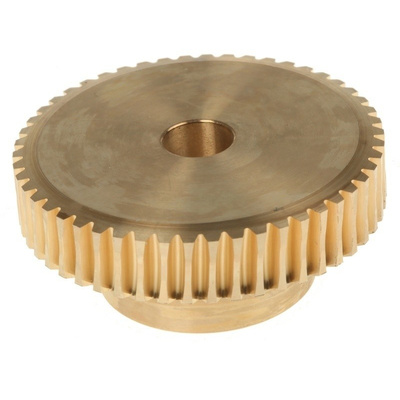 RS PRO Bronze 50 Teeth Worm Wheel Gear, 40.06mm PitchDiam. , 25mm Hub Diam. , 18mm Face Width