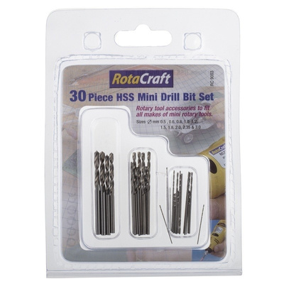 RS PRO 30 piece Drill Bit Set, for use with Miniature Drills