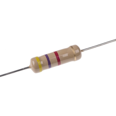 TE Connectivity 4.7kΩ Carbon Film Resistor 2W ±5% CFR200J4K7