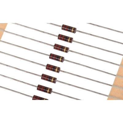 TE Connectivity 22Ω Carbon Composition Resistor 0.25W ±5% CBT25J22R