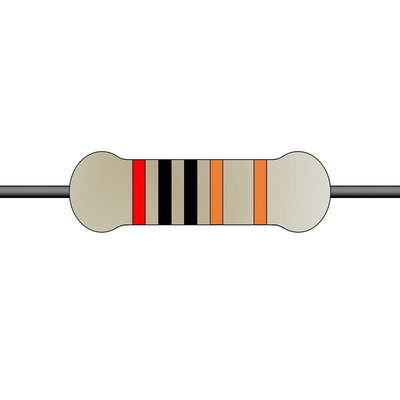 Yageo 2kΩ Metal Film Fixed Resistor 0.6W ±1% MF0207FTE52-2K
