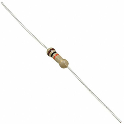 TE Connectivity 1kΩ Carbon Film, Ceramic Resistor 0.5W ±5% 3-1623932-6