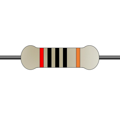 Yageo 200Ω Metal Film Fixed Resistor 0.6W ±1% MF0207FTE52-200R