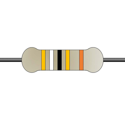 Yageo 390kΩ Metal Film Fixed Resistor 0.6W ±1% MF0207FTE52-390K