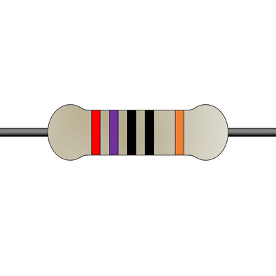 Yageo 270Ω Metal Film Fixed Resistor 0.6W ±1% MF0207FTE52-270R