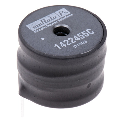 Murata 220 μH ±10% Leaded Inductor, Max SRF:2.2MHz, Q:30, 5.5A Idc, 62mΩ Rdc, 1400