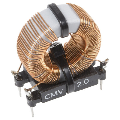 Roxburgh EMC 7.5 mH Ferrite Common Mode Choke, Max SRF:440Hz, 2A Idc, 160mΩ Rdc 250 V ac, CMV