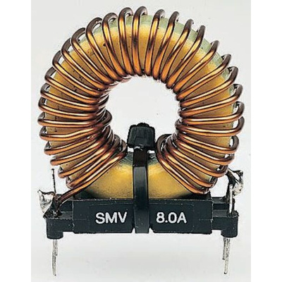 Roxburgh EMC 210 μH Ferrite Leaded Inductor, 4A Idc, 100mΩ Rdc 250 V ac, SMV